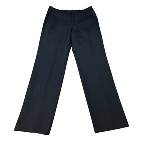 LAUREN RALPH LAUREN Pants Womens 34x34 Black Straight Trousers Wool and Poly